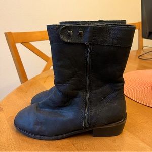 Joe’s Jeans Lined Black Leather Boots Perfect for Winter Months ❄️